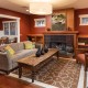 The Fir Living Room & Fireplace