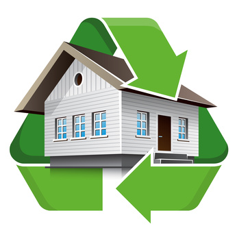 House recycling symbol