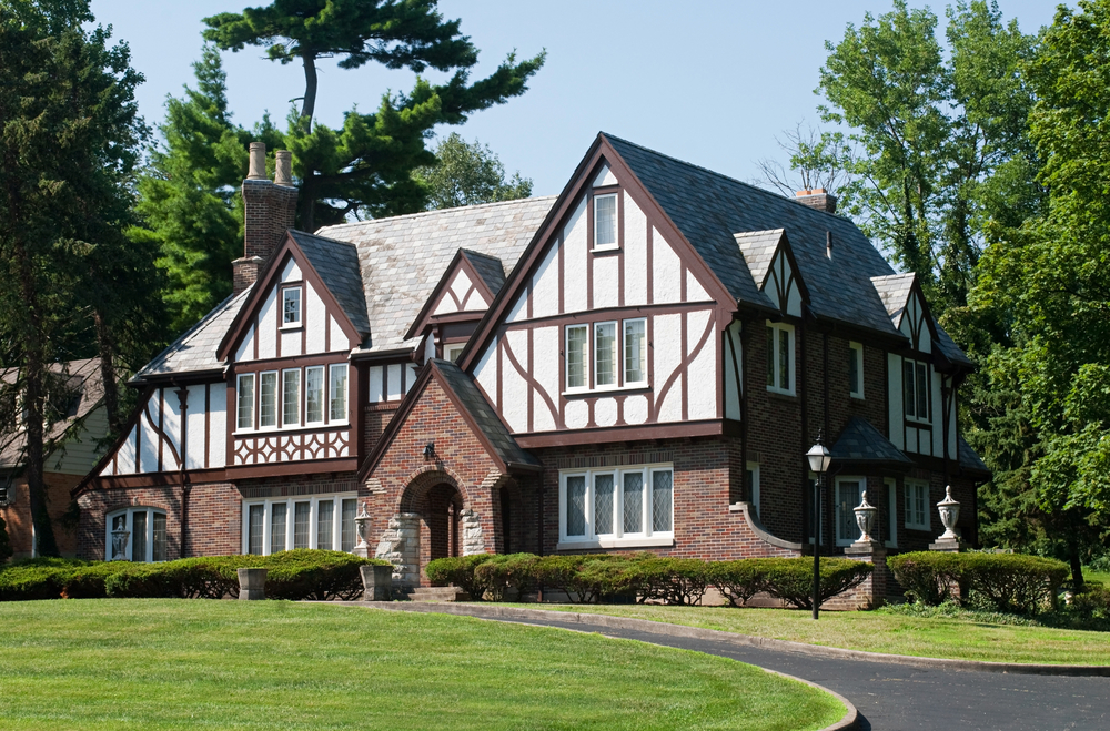 brick tudor house interior